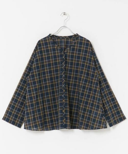 URBAN RESEARCH DOORS / アーバンリサーチ ドアーズ Tシャツ | チェックフレアブラウス | 詳細19