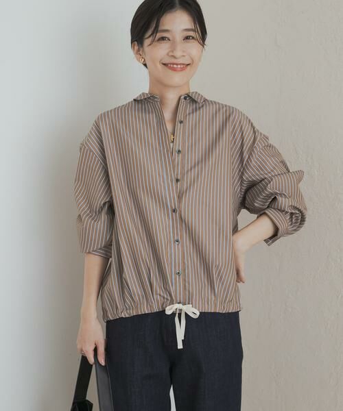 URBAN RESEARCH DOORS / アーバンリサーチ ドアーズ シャツ・ブラウス | ストライプドロストシャツ | 詳細1