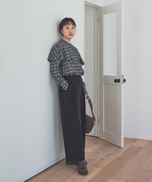 URBAN RESEARCH DOORS / アーバンリサーチ ドアーズ その他パンツ | 『仁村紗和さん着用』『UR TECH』完声9分丈ワイドパンツ | 詳細9