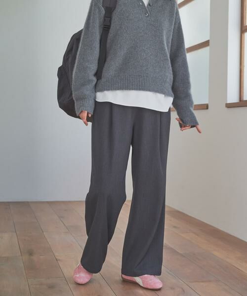 URBAN RESEARCH DOORS / アーバンリサーチ ドアーズ その他パンツ | 『仁村紗和さん着用』『UR TECH』完声フロントタックイージーパンツ | 詳細14