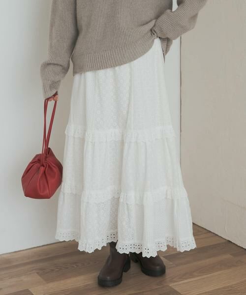 URBAN RESEARCH DOORS / アーバンリサーチ ドアーズ スカート | レースティアードスカート | 詳細4