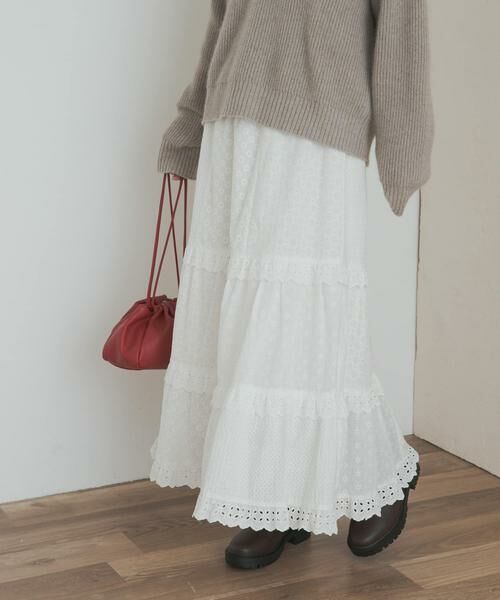 URBAN RESEARCH DOORS / アーバンリサーチ ドアーズ スカート | レースティアードスカート | 詳細5