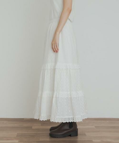 URBAN RESEARCH DOORS / アーバンリサーチ ドアーズ スカート | レースティアードスカート | 詳細9