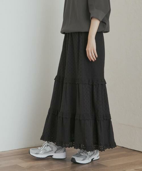 URBAN RESEARCH DOORS / アーバンリサーチ ドアーズ スカート | レースティアードスカート | 詳細14