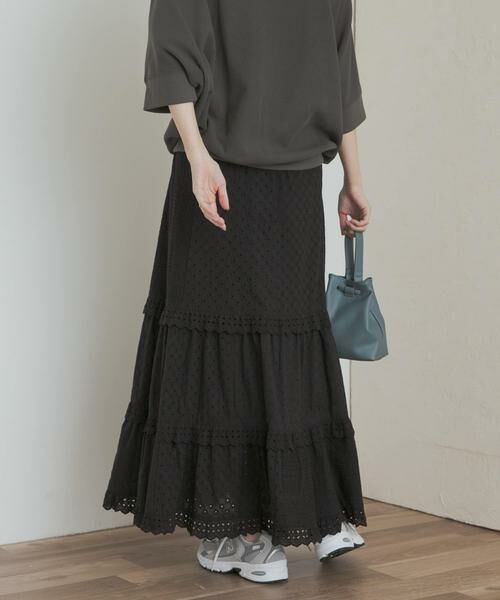 URBAN RESEARCH DOORS / アーバンリサーチ ドアーズ スカート | レースティアードスカート | 詳細15