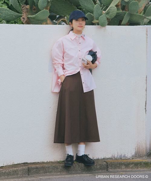 URBAN RESEARCH DOORS/アーバンリサーチ ドアーズ 『仁村紗和さん着用』『UR TECH』完声フレアスカート ブラウン M URBAN RESEARCH DOORS/アーバンリサーチ ドアーズ 『仁村紗和さん着用』『UR TECH』完声フレアスカート ブラウン M