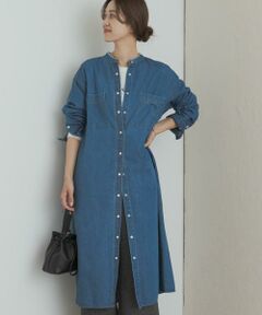 URBAN RESEARCH DOORS / アーバンリサーチ ドアーズ ワンピース | デニムバンドカラーワンピース