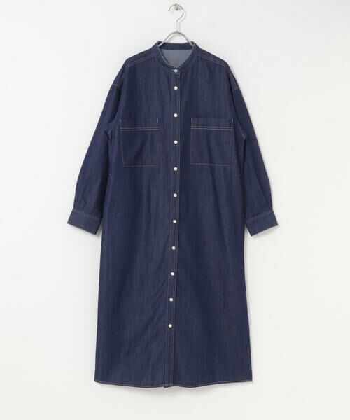 URBAN RESEARCH DOORS / アーバンリサーチ ドアーズ ワンピース | デニムバンドカラーワンピース | 詳細20