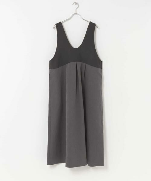 URBAN RESEARCH DOORS / アーバンリサーチ ドアーズ ワンピース | 深Uネック切替ジャンパースカート | 詳細20