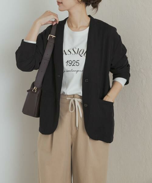 URBAN RESEARCH DOORS / アーバンリサーチ ドアーズ ノーカラージャケット | ノーカラージャケット | 詳細1