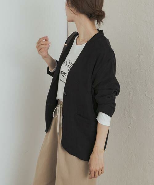 URBAN RESEARCH DOORS / アーバンリサーチ ドアーズ ノーカラージャケット | ノーカラージャケット | 詳細2