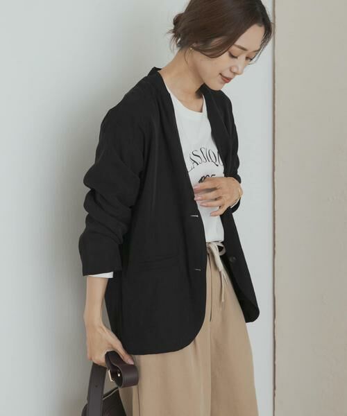 URBAN RESEARCH DOORS / アーバンリサーチ ドアーズ ノーカラージャケット | ノーカラージャケット | 詳細4