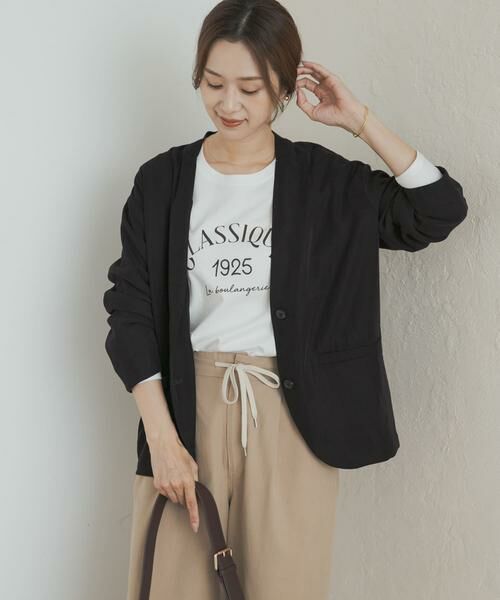 URBAN RESEARCH DOORS / アーバンリサーチ ドアーズ ノーカラージャケット | ノーカラージャケット | 詳細6