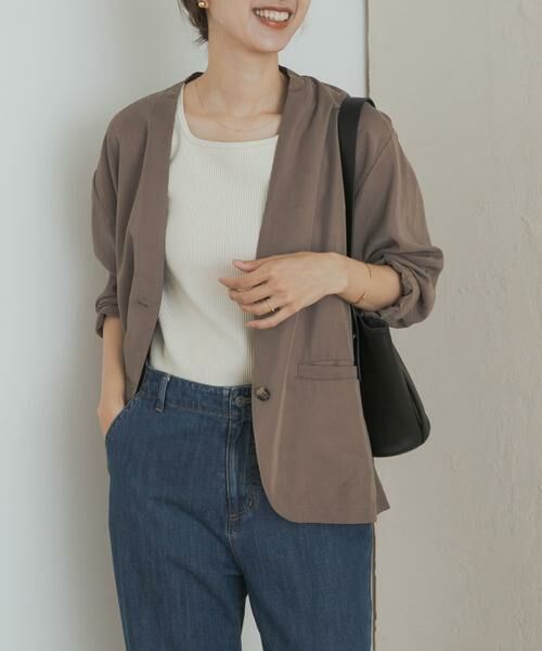 URBAN RESEARCH DOORS / アーバンリサーチ ドアーズ ノーカラージャケット | ノーカラージャケット | 詳細10