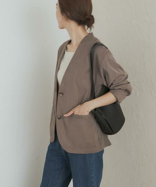 URBAN RESEARCH DOORS / アーバンリサーチ ドアーズ ノーカラージャケット | ノーカラージャケット | 詳細12