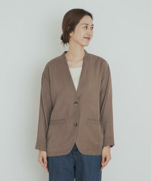 URBAN RESEARCH DOORS / アーバンリサーチ ドアーズ ノーカラージャケット | ノーカラージャケット | 詳細17