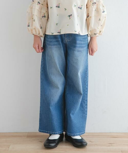 URBAN RESEARCH DOORS/アーバンリサーチ ドアーズ デニムイージーパンツ(KIDS) ブルー 135