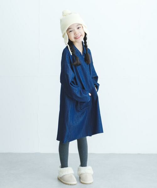 URBAN RESEARCH DOORS / アーバンリサーチ ドアーズ ワンピース | デニムミニワンピース(KIDS) | 詳細13