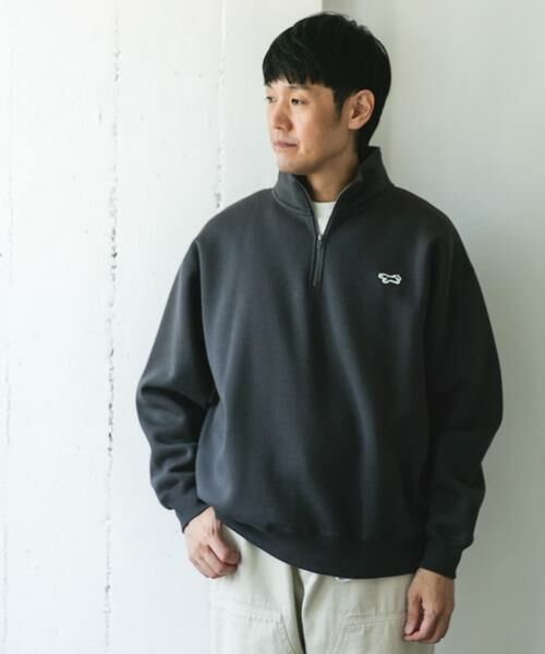 URBAN RESEARCH DOORS / アーバンリサーチ ドアーズ スウェット | 『XLサイズ/WEB限定』『別注』PENNEYS×DOORS　THE FOX ハーフジップスウェット | 詳細1