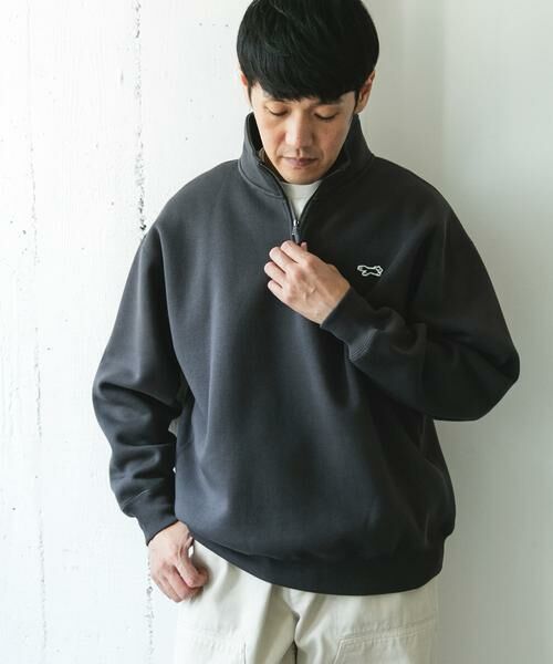 URBAN RESEARCH DOORS / アーバンリサーチ ドアーズ スウェット | 『XLサイズ/WEB限定』『別注』PENNEYS×DOORS　THE FOX ハーフジップスウェット | 詳細2