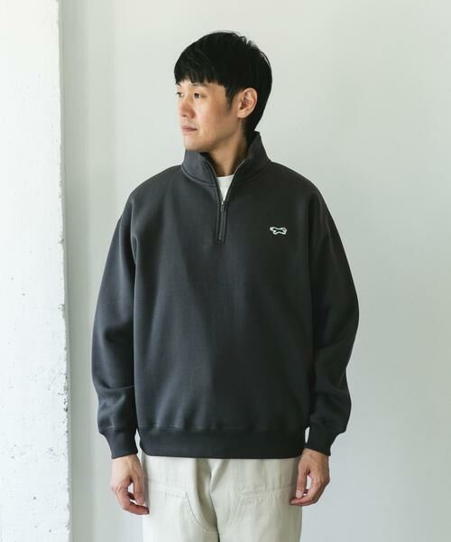 URBAN RESEARCH DOORS / アーバンリサーチ ドアーズ スウェット | 『XLサイズ/WEB限定』『別注』PENNEYS×DOORS　THE FOX ハーフジップスウェット | 詳細7