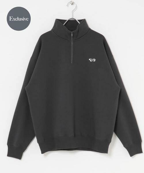 URBAN RESEARCH DOORS/アーバンリサーチ ドアーズ 『別注』PENNEYS×DOORS THE FOX ハーフジップスウェット チャコールグレー M URBAN RESEARCH DOORS/アーバンリサーチ ドアーズ 『別注』PENNEYS×DOORS THE FOX ハーフジップスウェット チャコールグレー M