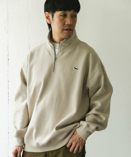 URBAN RESEARCH DOORS / アーバンリサーチ ドアーズ スウェット | 『XLサイズ/WEB限定』『別注』PENNEYS×DOORS　THE FOX ハーフジップスウェット | 詳細30