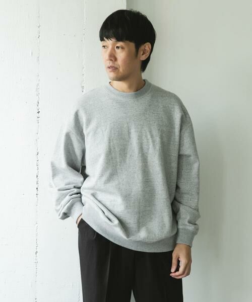 URBAN RESEARCH DOORS / アーバンリサーチ ドアーズ スウェット | commpost 反毛裏毛クルーネックスウェット | 詳細4