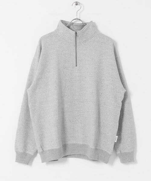 URBAN RESEARCH DOORS / アーバンリサーチ ドアーズ スウェット | commpost 反毛裏毛ハーフジップスウェット | 詳細10