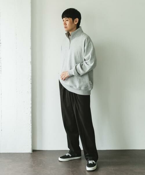 URBAN RESEARCH DOORS / アーバンリサーチ ドアーズ スウェット | commpost 反毛裏毛ハーフジップスウェット | 詳細5