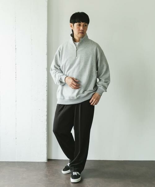 URBAN RESEARCH DOORS / アーバンリサーチ ドアーズ スウェット | commpost 反毛裏毛ハーフジップスウェット | 詳細6