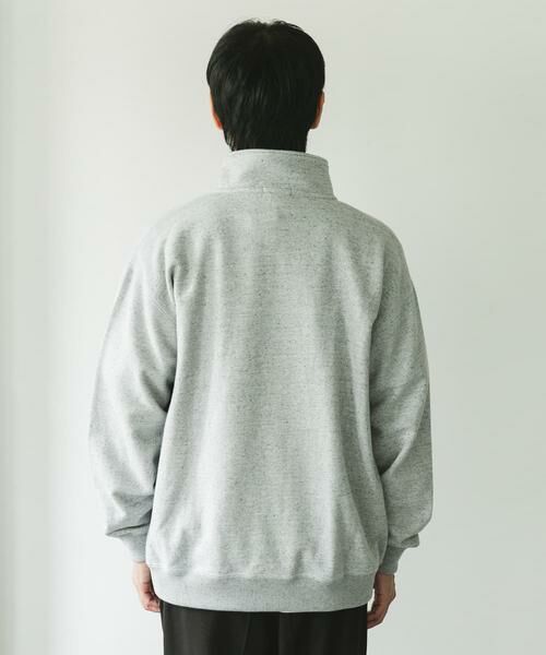URBAN RESEARCH DOORS / アーバンリサーチ ドアーズ スウェット | commpost 反毛裏毛ハーフジップスウェット | 詳細9