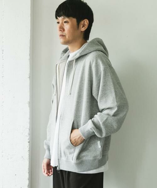 URBAN RESEARCH DOORS / アーバンリサーチ ドアーズ パーカー | commpost　反毛裏毛ジップフーディ | 詳細4