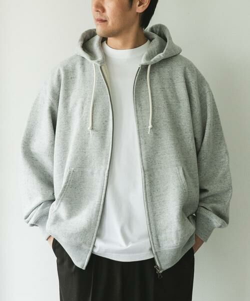 URBAN RESEARCH DOORS / アーバンリサーチ ドアーズ パーカー | commpost　反毛裏毛ジップフーディ | 詳細5