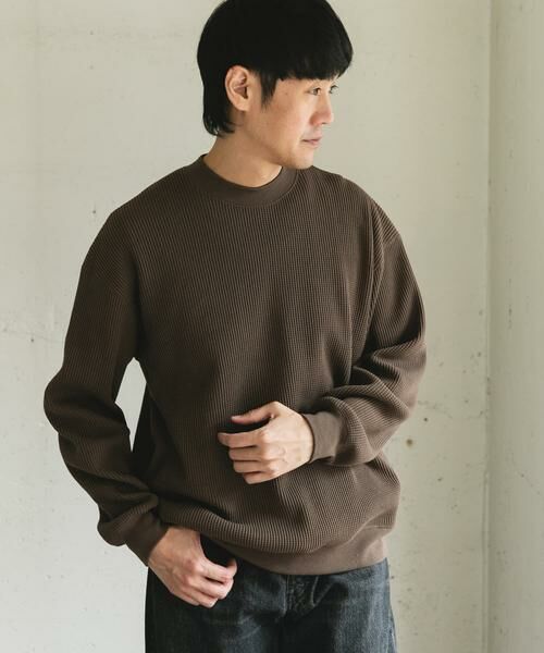 URBAN RESEARCH DOORS / アーバンリサーチ ドアーズ Tシャツ | 『UR TECH』ワッフルロングスリーブTシャツ | 詳細2