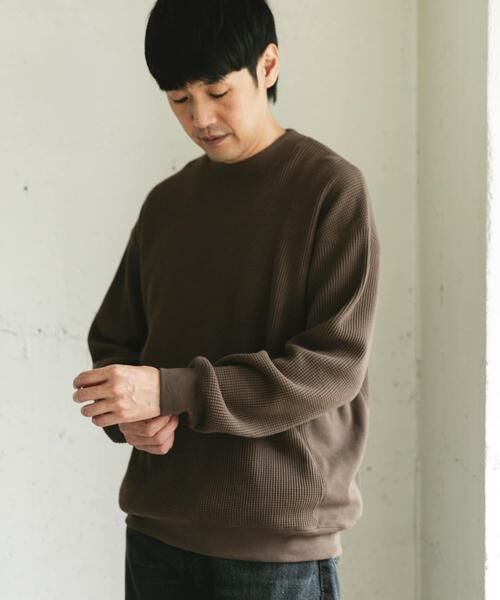 URBAN RESEARCH DOORS / アーバンリサーチ ドアーズ Tシャツ | 『UR TECH』ワッフルロングスリーブTシャツ | 詳細3