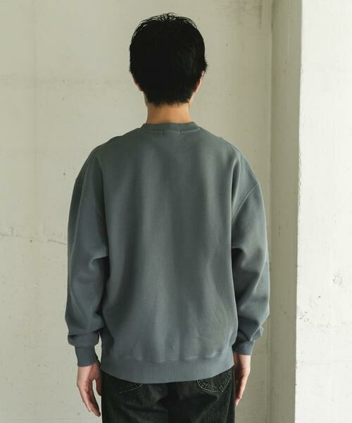 URBAN RESEARCH DOORS / アーバンリサーチ ドアーズ スウェット | 『UR TECH』ピグメントダイ裏起毛スウェット | 詳細10