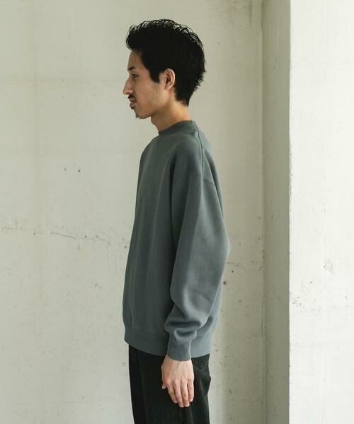 URBAN RESEARCH DOORS / アーバンリサーチ ドアーズ スウェット | 『UR TECH』ピグメントダイ裏起毛スウェット | 詳細9