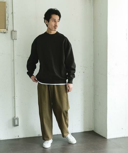 URBAN RESEARCH DOORS / アーバンリサーチ ドアーズ スウェット | 『UR TECH』ピグメントダイ裏起毛スウェット | 詳細24