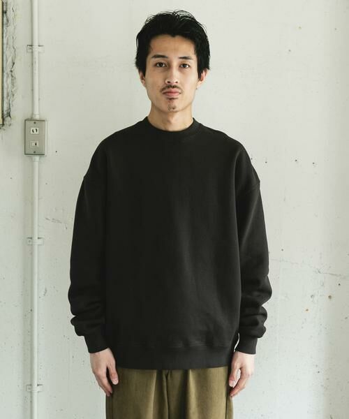 URBAN RESEARCH DOORS / アーバンリサーチ ドアーズ スウェット | 『UR TECH』ピグメントダイ裏起毛スウェット | 詳細25