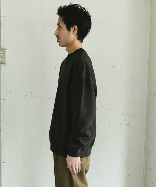 URBAN RESEARCH DOORS / アーバンリサーチ ドアーズ スウェット | 『UR TECH』ピグメントダイ裏起毛スウェット | 詳細26