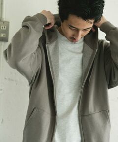 URBAN RESEARCH DOORS / アーバンリサーチ ドアーズ パーカー | 『UR TECH』ピグメントダイ裏起毛ZIPパーカー