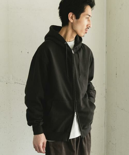 URBAN RESEARCH DOORS / アーバンリサーチ ドアーズ パーカー | 『UR TECH』ピグメントダイ裏起毛ZIPパーカー | 詳細1