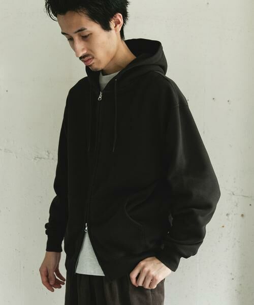 URBAN RESEARCH DOORS / アーバンリサーチ ドアーズ パーカー | 『UR TECH』ピグメントダイ裏起毛ZIPパーカー | 詳細3