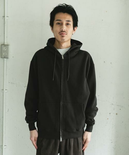 URBAN RESEARCH DOORS / アーバンリサーチ ドアーズ パーカー | 『UR TECH』ピグメントダイ裏起毛ZIPパーカー | 詳細8