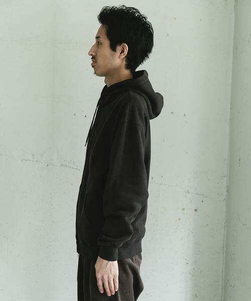 URBAN RESEARCH DOORS / アーバンリサーチ ドアーズ パーカー | 『UR TECH』ピグメントダイ裏起毛ZIPパーカー | 詳細9
