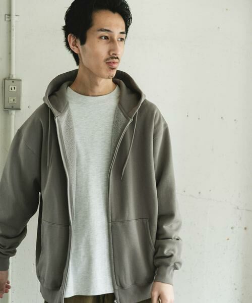 URBAN RESEARCH DOORS / アーバンリサーチ ドアーズ パーカー | 『UR TECH』ピグメントダイ裏起毛ZIPパーカー | 詳細14