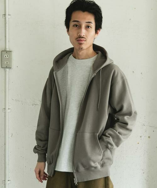 URBAN RESEARCH DOORS / アーバンリサーチ ドアーズ パーカー | 『UR TECH』ピグメントダイ裏起毛ZIPパーカー | 詳細17