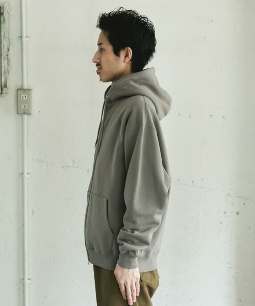 URBAN RESEARCH DOORS / アーバンリサーチ ドアーズ パーカー | 『UR TECH』ピグメントダイ裏起毛ZIPパーカー | 詳細21