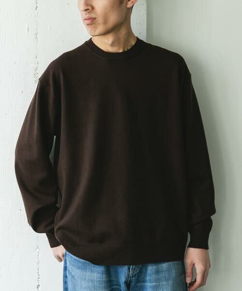 URBAN RESEARCH DOORS / アーバンリサーチ ドアーズ ニット・セーター | 『仁村紗和さん着用』『UR TECH 200日ニット』クルーネック | 詳細12